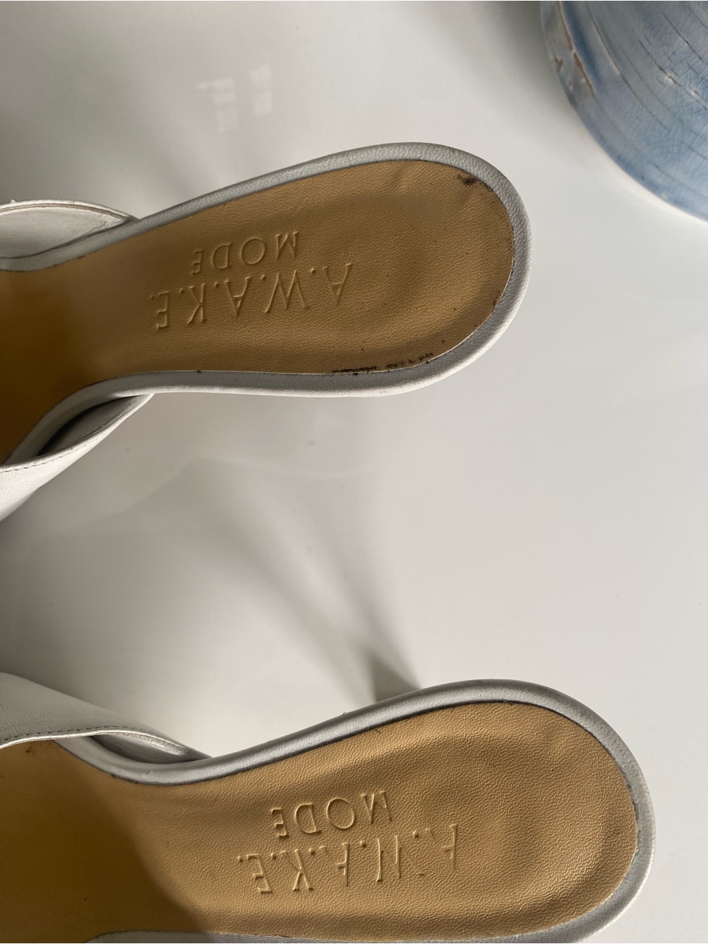 Awake Mode White Leather Tassel Mules — image 4 of 5